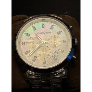 Michael Kors MK-5235 Wristwatch Clear Band 5.5in